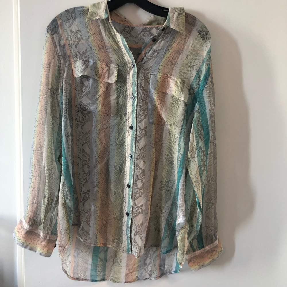 Equipment skylar snake print blouse